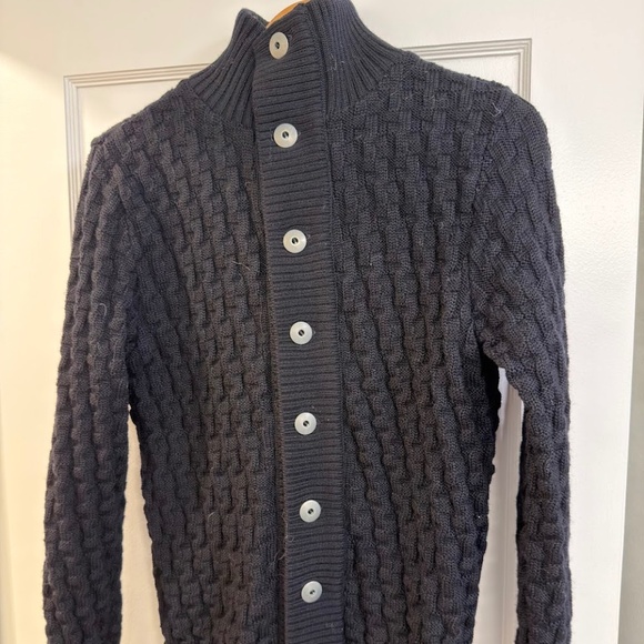 S.N.S. Herning Stark Cardigan - Navy Blue - 100% Wool